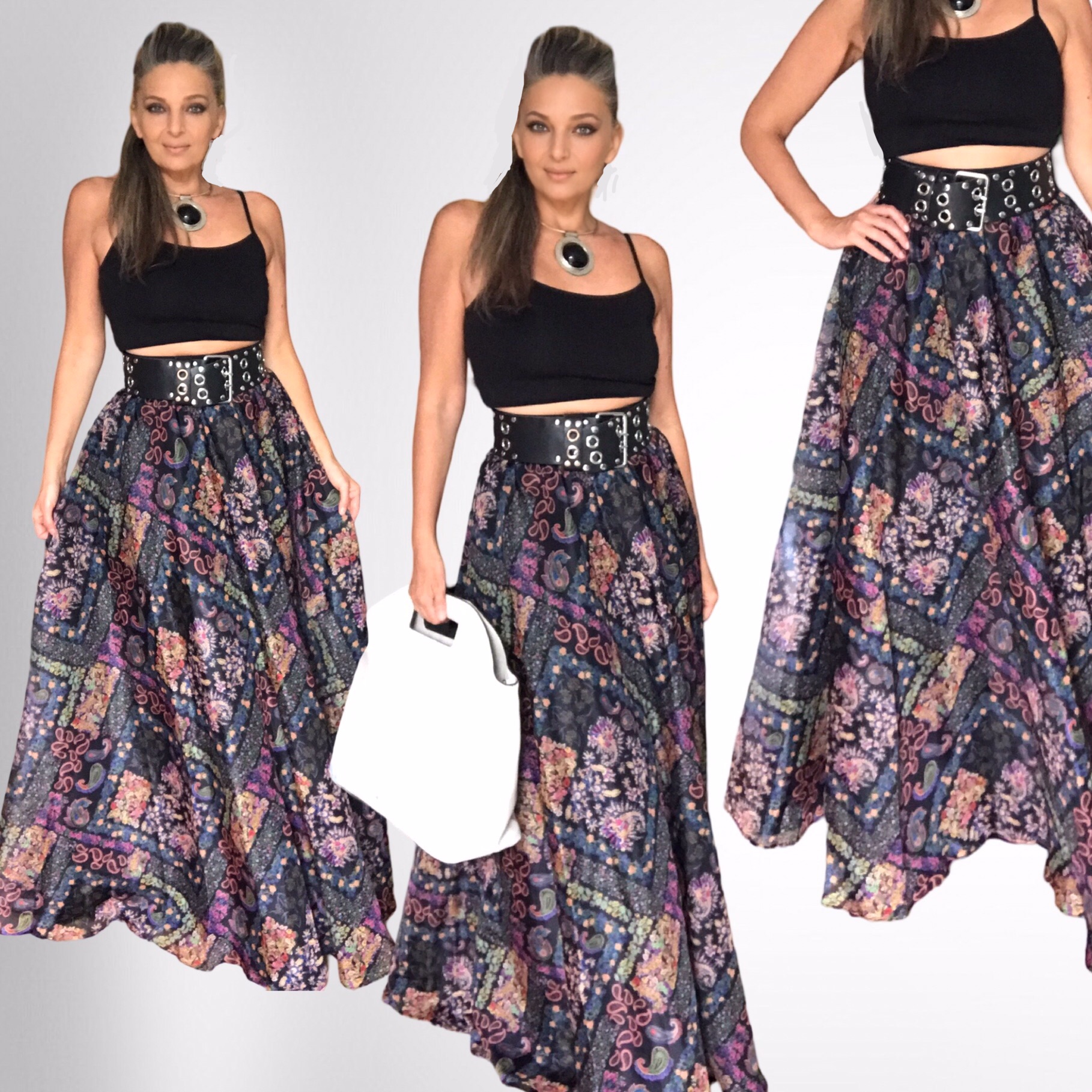 Dlouhá letní sukně - maxi sukně BOROS SK-L-BLC03